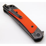 Revo Duo Framelock Orange G10 Folding 9Cr18MoV Drop Point Pocket Knife DUODORG