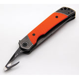 Revo Duo Framelock Orange G10 Folding 9Cr18MoV Drop Point Pocket Knife DUODORG