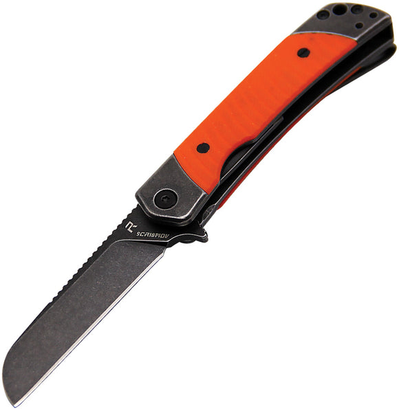 Revo Duo Framelock Orange G10 Folding 9Cr18MoV Sheepsfoot Pocket Knife DUOSORG