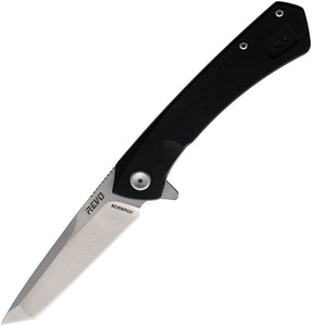 Revo Warden 2 Linerlock Black G10 Folding 9Cr18MoV Tanto Pocket Knife WARDENTBLK