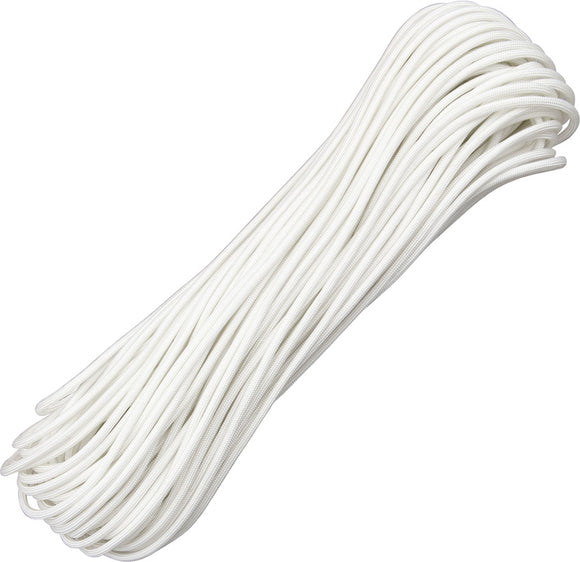 Marbles Parachute Cord White 100 Ft 7 strand 550lbs 1010h