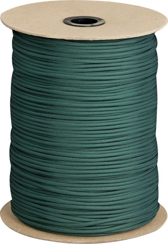Marbles Parachute Cord Hunter Green 1000 ft 7 strand 550lbs 1017s