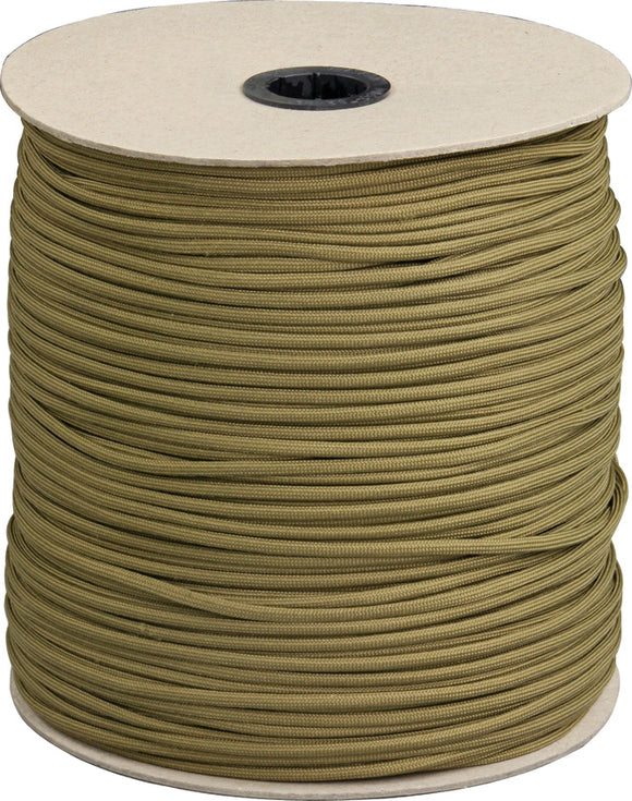 Marbles Parachute Cord Coyote 1000 ft 7 strand 550lbs 1024s