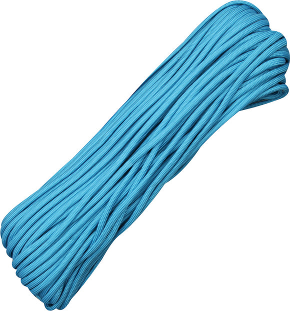 Marbles Parachute Cord Neon Turquoise 100 ft 7 strand 550lbs 1027h