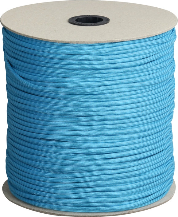 Marbles Parachute Cord Neon Turquoise 1000 ft 7 strand 550lbs 1027s