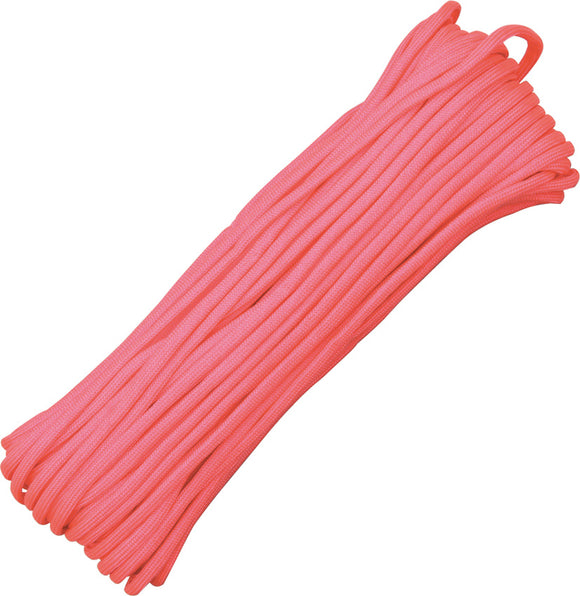 Marbles Parachute Cord Baby Pink 100 ft 7 strand 550lbs 1029h