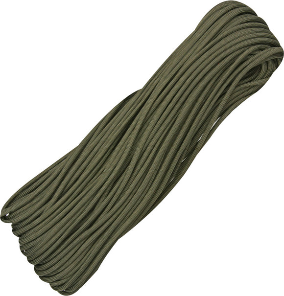 Marbles Parachute Cord OD Green 100 ft 7 strand 550lbs 102h