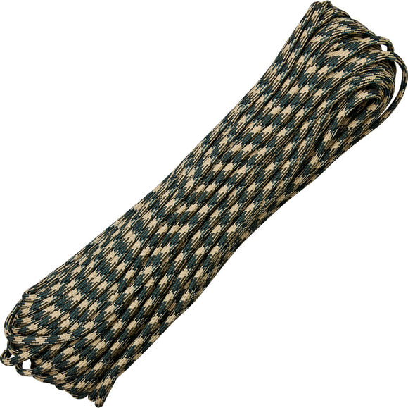 Marbles Parachute Cord Forest Camo 100 ft 7 strand 550lbs 1030h