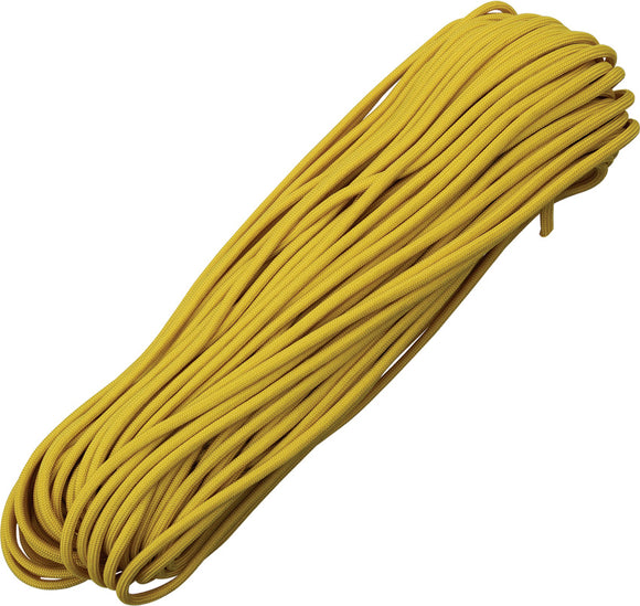 Marbles Parachute Cord Yellow Gold 100ft 7 strand 550lbs 1081h