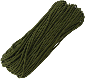 Marbles Military Spec Paracord Green 100 ft 7 strand 550lbs 1166h