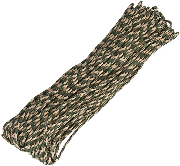 Marbles 325 100ft  Paracord Woodland Camo 1173H