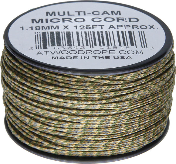 Atwood Rope MFG Micro Cord 125ft Multi-Cam