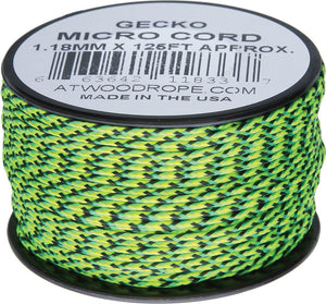 Atwood Rope MFG Micro Cord 125ft Gecko
