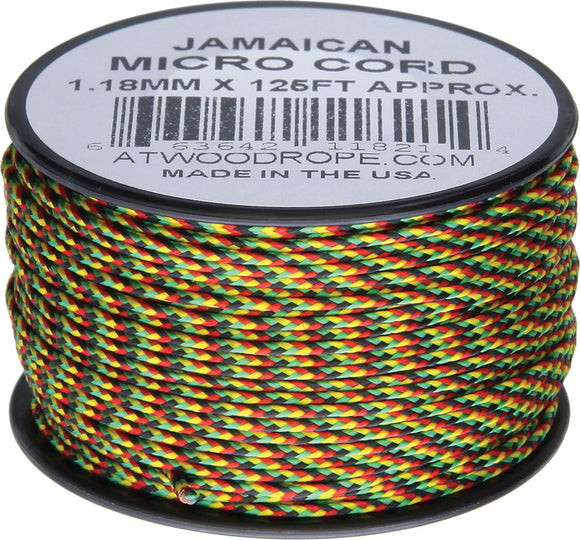 Atwood Rope MFG Micro Cord 125ft Jamaican