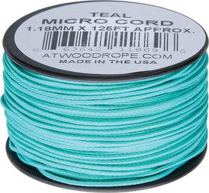Atwood Rope MFG Micro Cord 125ft Teal