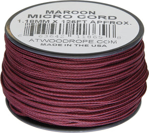 Atwood Rope MFG Micro Cord 125ft Maroon