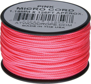 Atwood Rope MFG Micro Cord 125ft Pink