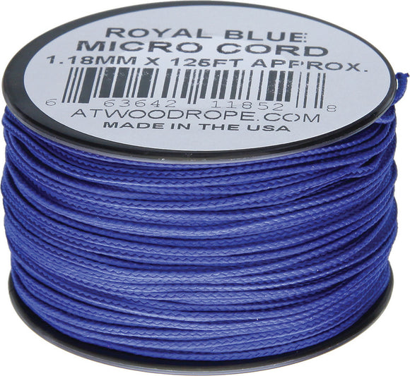 Atwood Rope MFG Micro Cord 125ft Royal Blue