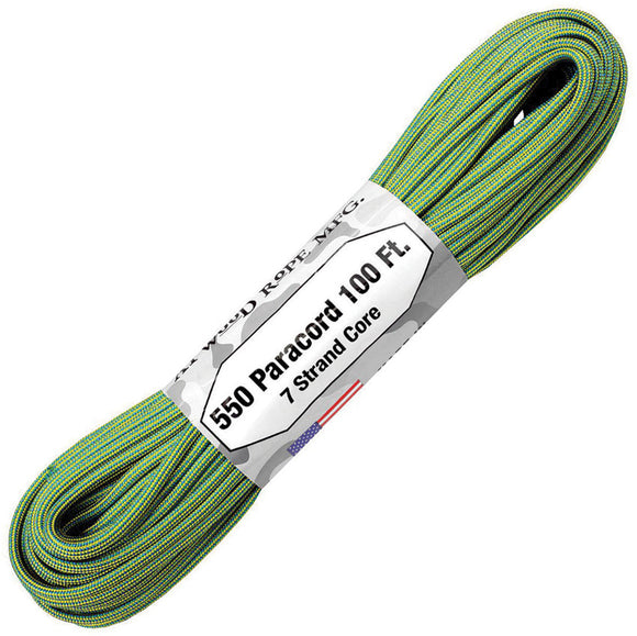 Atwood Rope MFG 100ft Color-Changing Tree Frog Paracord 1301H