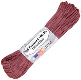 Atwood Rope MFG 100ft Black & Pink Diamond Pattern Parachute Cord 1314H