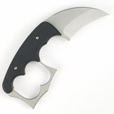 Red Horse Knife Works Fixed Blade Knife Malice Karambit Black G10 D2 Steel 019