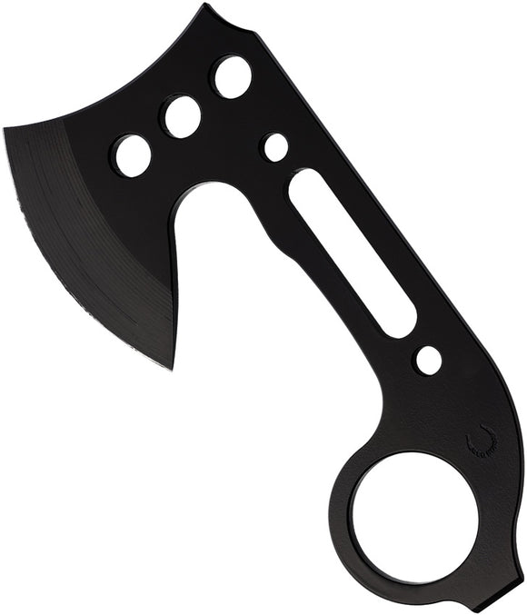 Red Horse Knife Works Karamahawk Barebones Black D2 Steel Blade w/ Sheath 025