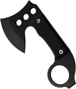 Red Horse Knife Works Karamahawk Black G10 Handle D2 Steel Blade w/ Sheath 027