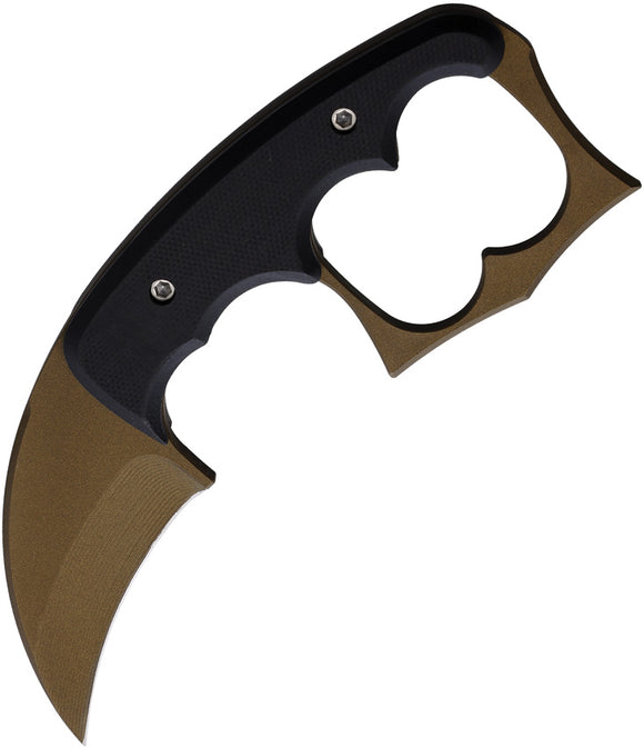 Red Horse Knife Works The Malice Karambit Tan G10 D2 Fixed Blade Knife 030