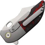 Red Horse Knife Works War Pig Carbon Fiber & Titanium Folding Pocket Knife 033