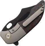 Red Horse Knife Works War Pig Carbon Fiber & Titanium Folding Pocket Knife 034