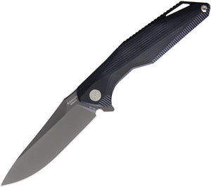 Rike Kwaiken Framelock Black G10 Gray Titanium Stainless Folding Knife