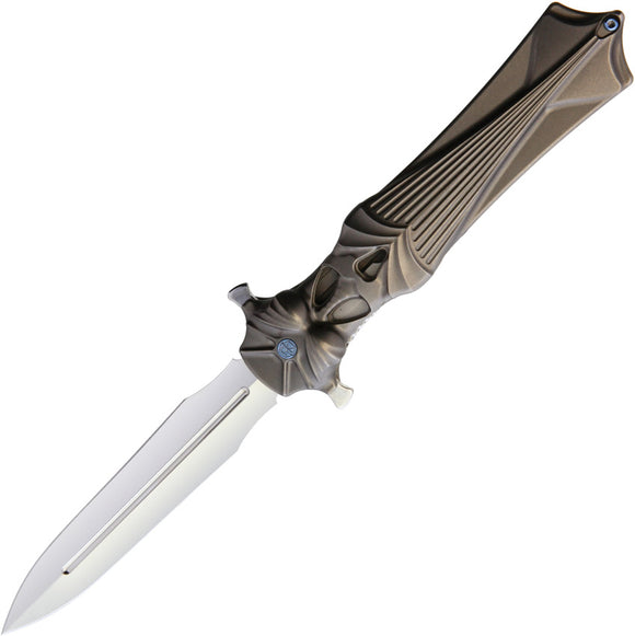 Rike Knife Amulet M390 Gray Folding Knife AMULETG