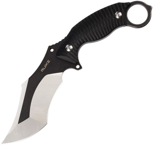 RUIKE F181 Black 9" Fixed Blade Knife + Sheath 181b1