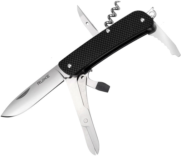 RUIKE M31 Medium Slip Joint Multi-Tool Black G10 Folding 12C27 Pocket Knife M31B