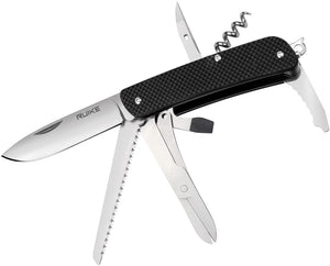 RUIKE M42 Medium Slip Joint Multi-Tool Black G10 Folding 12C27 Pocket Knife M42B