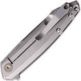 RUIKE P831 Framelock Gray Stainless Folding 14C28N Steel Pocket Knife P831SSA