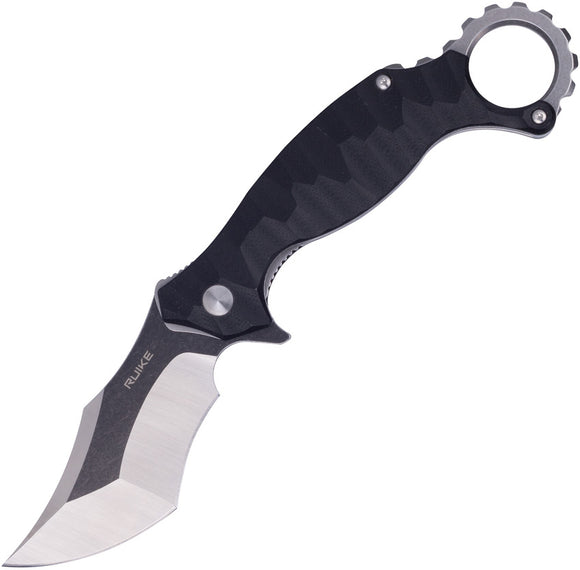 RUIKE P881 Linerlock Black Folding Pocket Knife 881b1