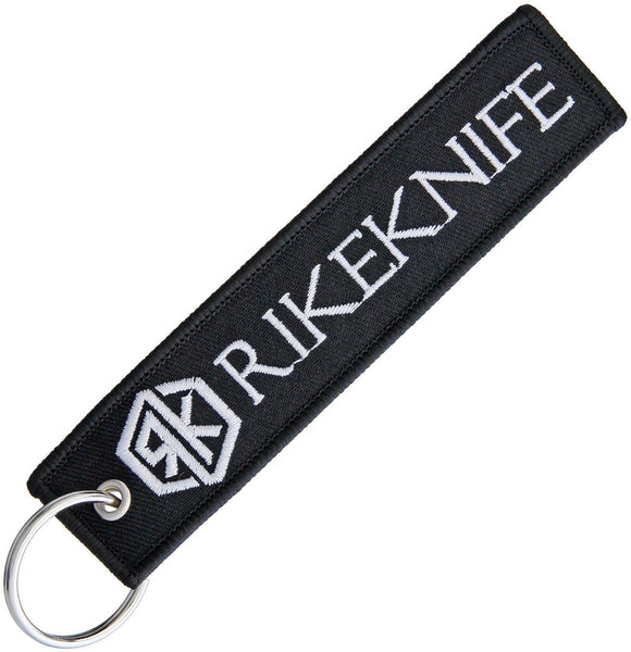 Rike Knives Flight Tag Black Luggage Keychain Keyring FT