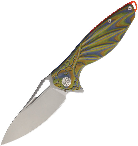 Rike Knife Hummingbird Plus Brown Green Folding Knife hbpbg