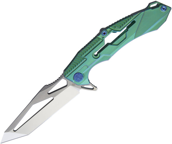 Rike Knife M1 Framelock Green Folding Knife m1g
