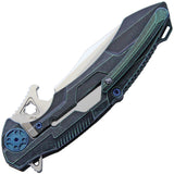 Rike Knife M3 Framelock CF Green Folding Knife m3cfg