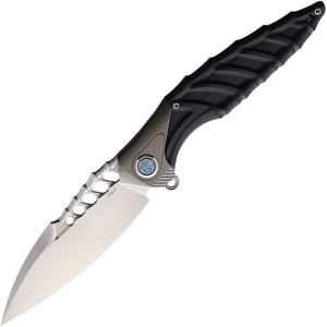 Rike Thor 7 Folding Knife Black G10 Titanium Handle 154CM Steel Blade
