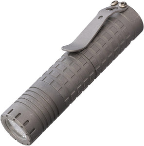 ReyLight Dawn Grey Smooth Titanium Water Resistant Flashlight DNTISW