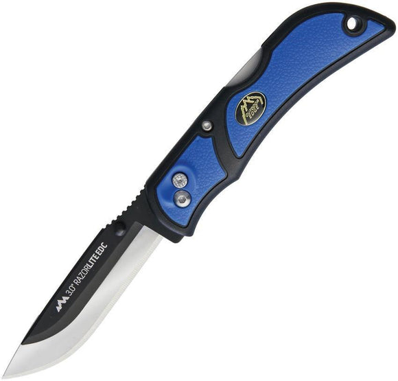 Outdoor Edge Razor Lite EDC Lockback Blue Stainless Folding Knife