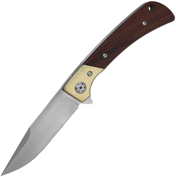 Roper Knives Buffalo Scout Folding Knife Linerlock Sandalwood D2 Blade 042