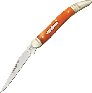 Rough Rider Baby Toothpick Folding Blade Orange Smooth Bone Handle Knife 061