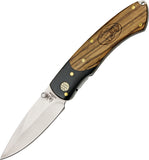 Rough Rider Linerlock Stainless Folding Blade Brown Rich Wood Handle Knife 1283