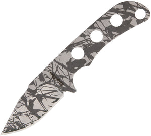 Rough Rider One Piece Fixed Blade Urban Camo Handle Neck Knife + Sheath 1477