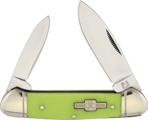 Rough Rider Canoe Moon Glow in the Dark Stainless Folding Blades Knife 1514