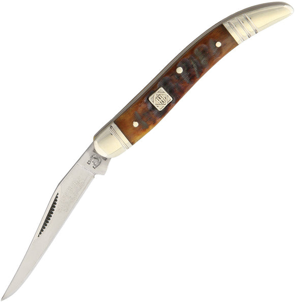 Rough Rider Toothpick Rams Horn Bone Handle Stainless Folding Blade Knife 1548